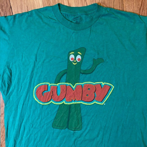 Vintage Gumby Mens Size XXL 2010 Prema Toy Green Tee Tshirt Excellent Condition - Picture 3 of 8